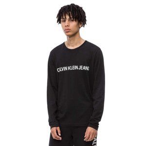 Calvin Klein pánské černé tričko s dlouhým rukávem - XL (99)